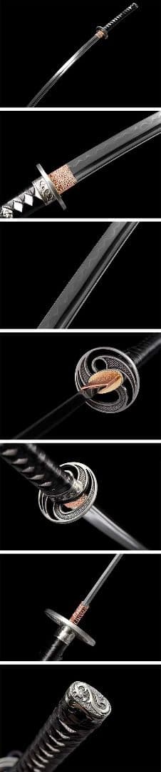 1042-武具 刀装具 日本刀　模造刀 居合刀 武士道 武蔵 鑑賞用 手鍛造打