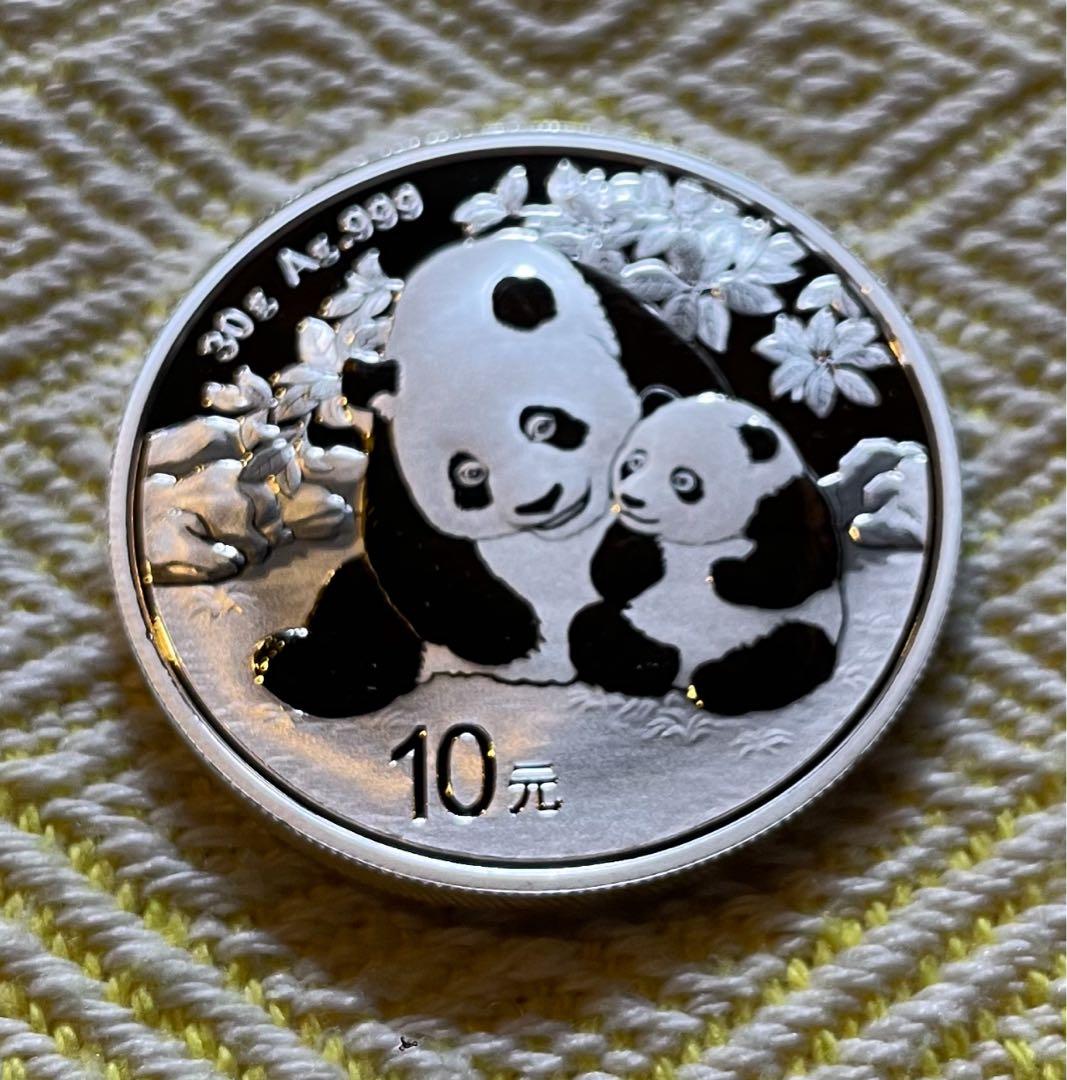 2024年 純銀 パンダ銀貨 30g 中国 10元 シルバー