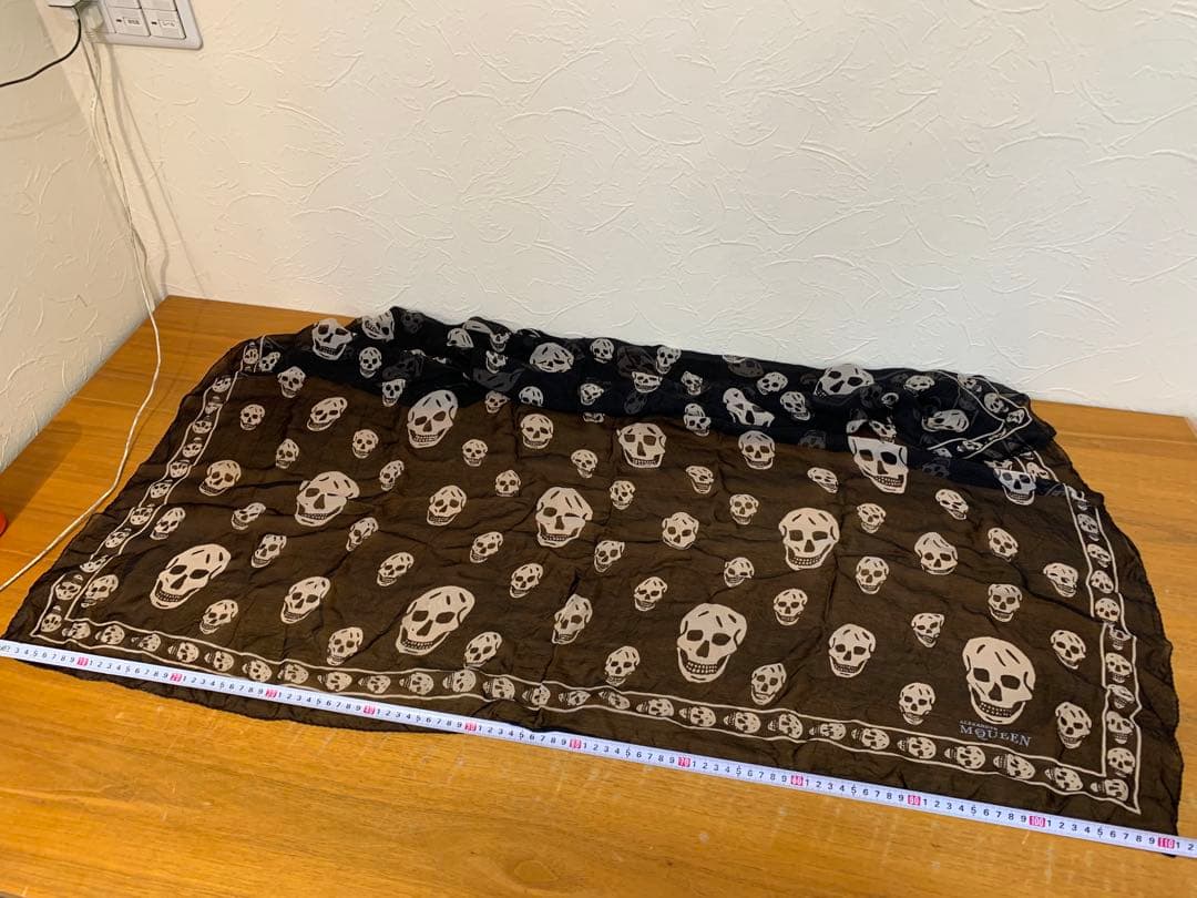 G0825-38★ALEXANDER McQUEEN スカルバンダナ