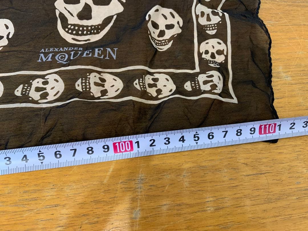 G0825-38★ALEXANDER McQUEEN スカルバンダナ