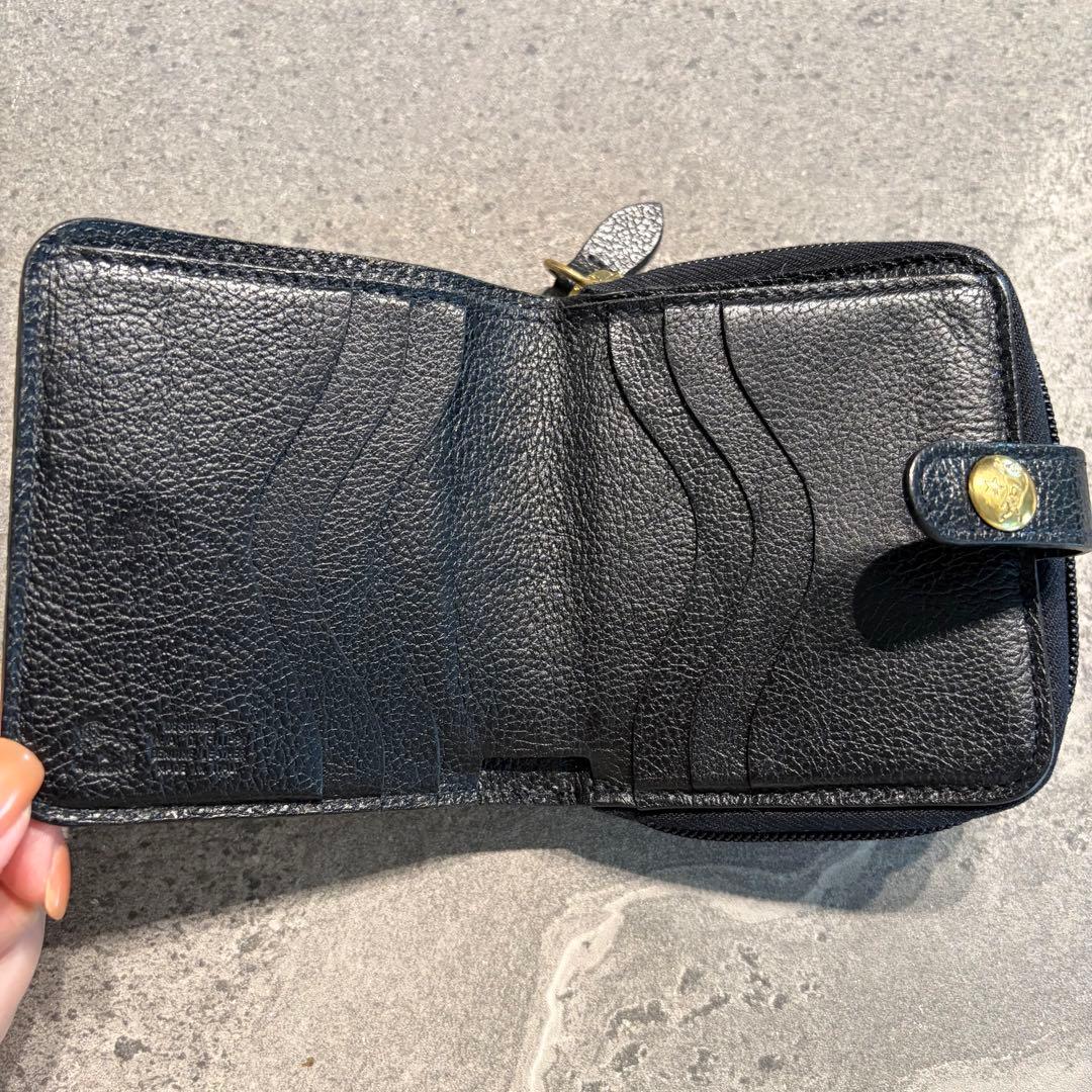 美品*ILBISONTE イルビゾンテ 二つ折り財布 コンパクト ミニ 匿名配送