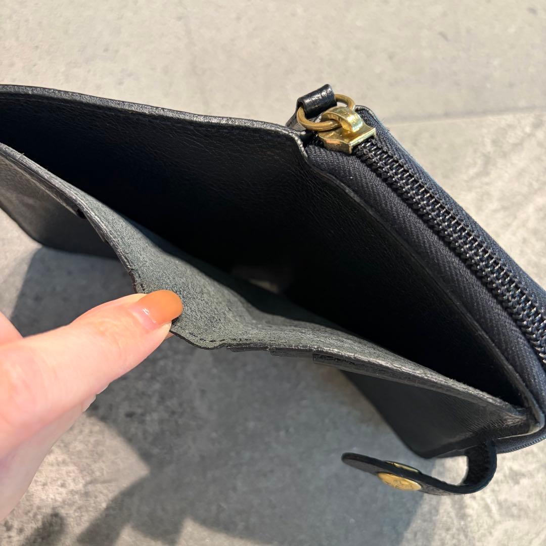 美品*ILBISONTE イルビゾンテ 二つ折り財布 コンパクト ミニ 匿名配送