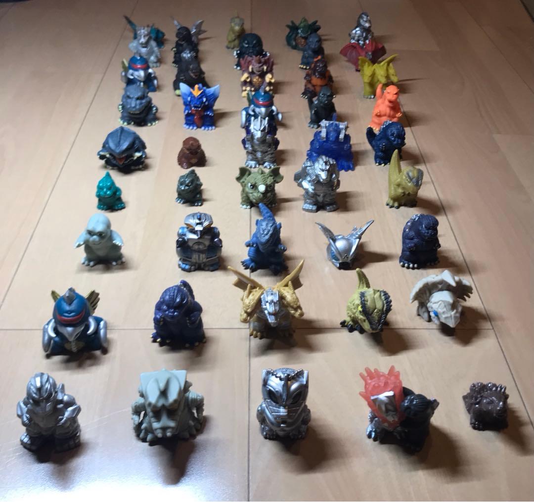 当時物／レア ゴジラ 怪獣 指人形 45個 まとめセット 怪獣
