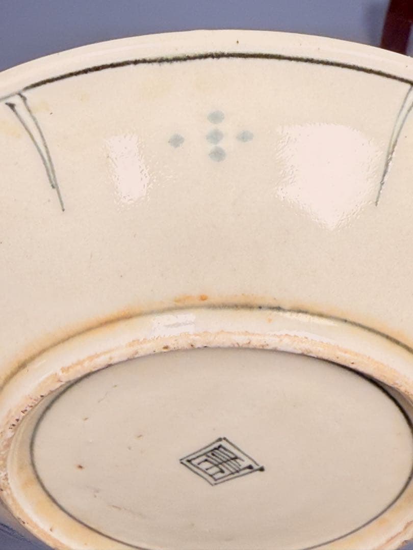 幕末明治期　染付竹林賢人図皿　五枚　肥前有田　直径17.2㎝　古器を楽しむ