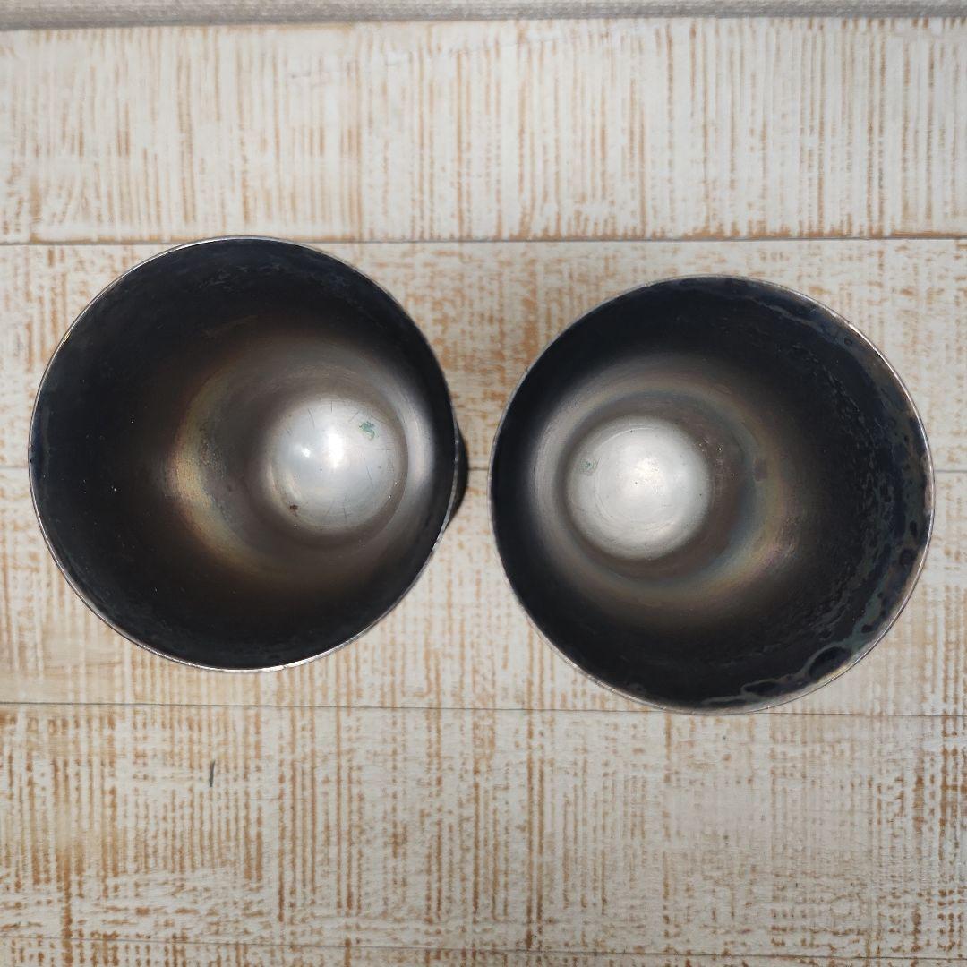  Blue Silver plate on copper 杯 2個