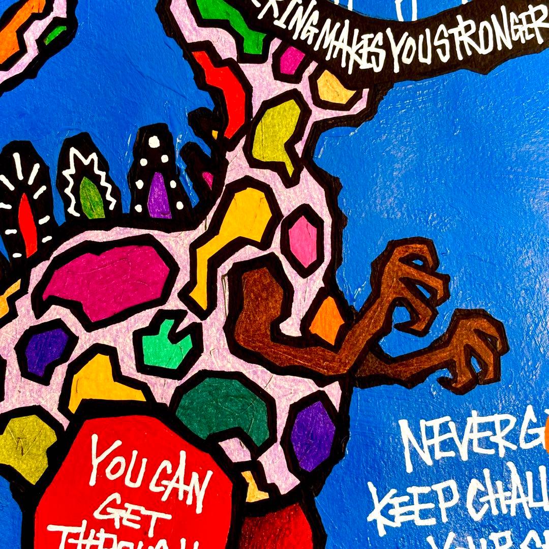 w*r様 「 苦しみが未来への力となる 」｜絵画 原画 抽象画 動物画 画家 ド