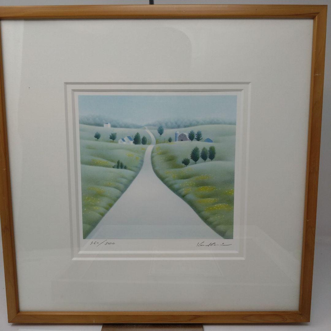 黒井 健 作　リトグラフ 「丘を行く」　手ぶくろをかいに　ころわんシリーズ