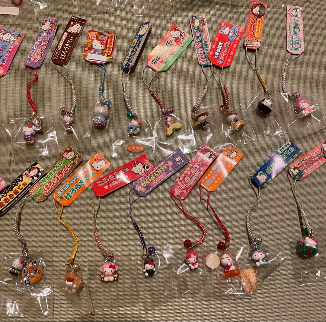 ご当地キティ 根付ストラップ等 合計87点