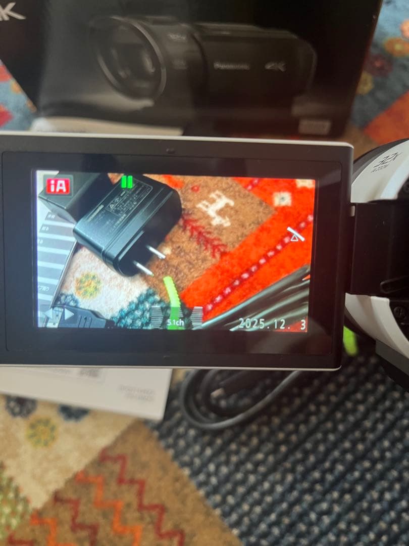 Panasonic HC-VX1M 4Kビデオカメラ ホワイト