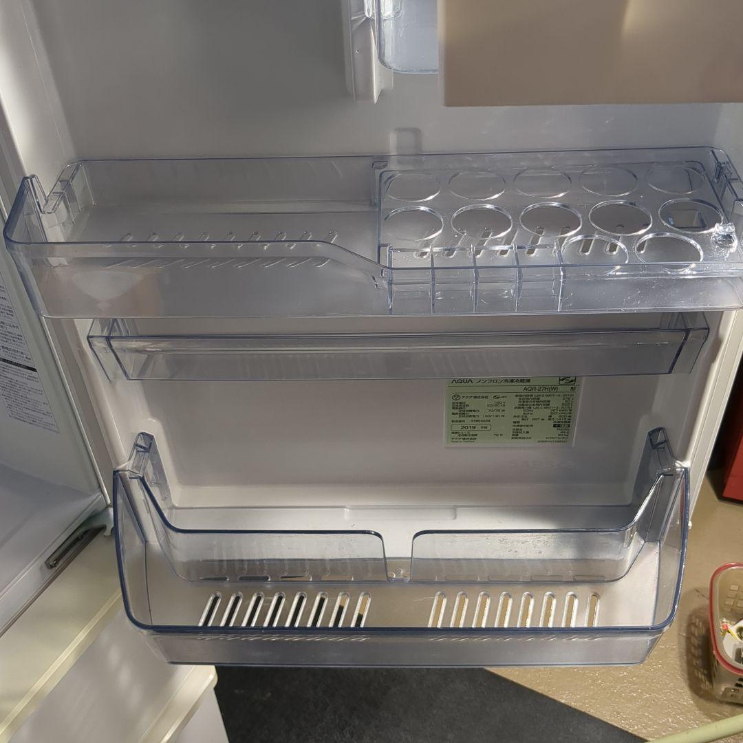 (s) AQUA ノンフロン冷蔵庫 AQR-27H(W) 272L 2019年製