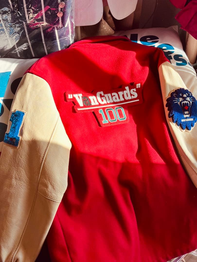 VAN JACKET1980年代コーチャーJACスタジアム　レタード付きM