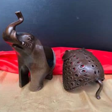 銅器 香炉 吉象香炉 香道具 茶道具 工芸品 美術品 置物