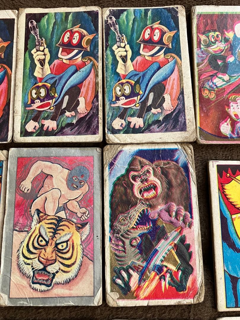 メンコ　角めんこ　昭和レトロ　タイガーマスク　勇者ダン　パーマン　黄金バット