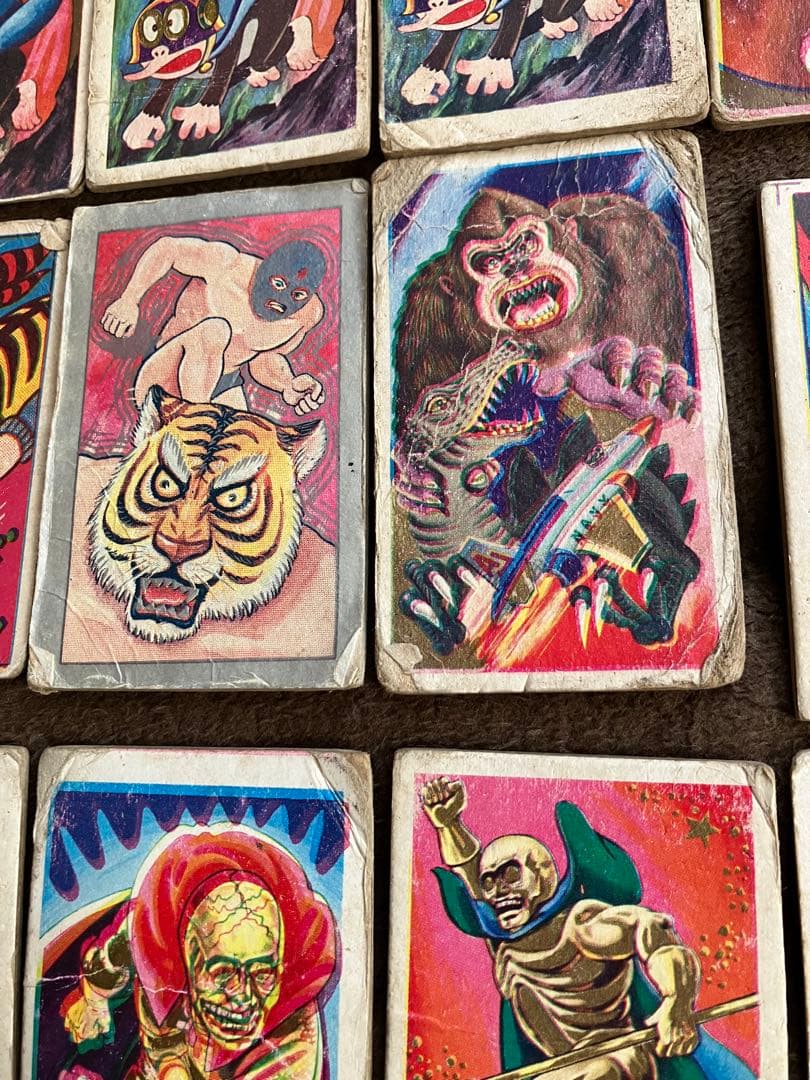 メンコ　角めんこ　昭和レトロ　タイガーマスク　勇者ダン　パーマン　黄金バット