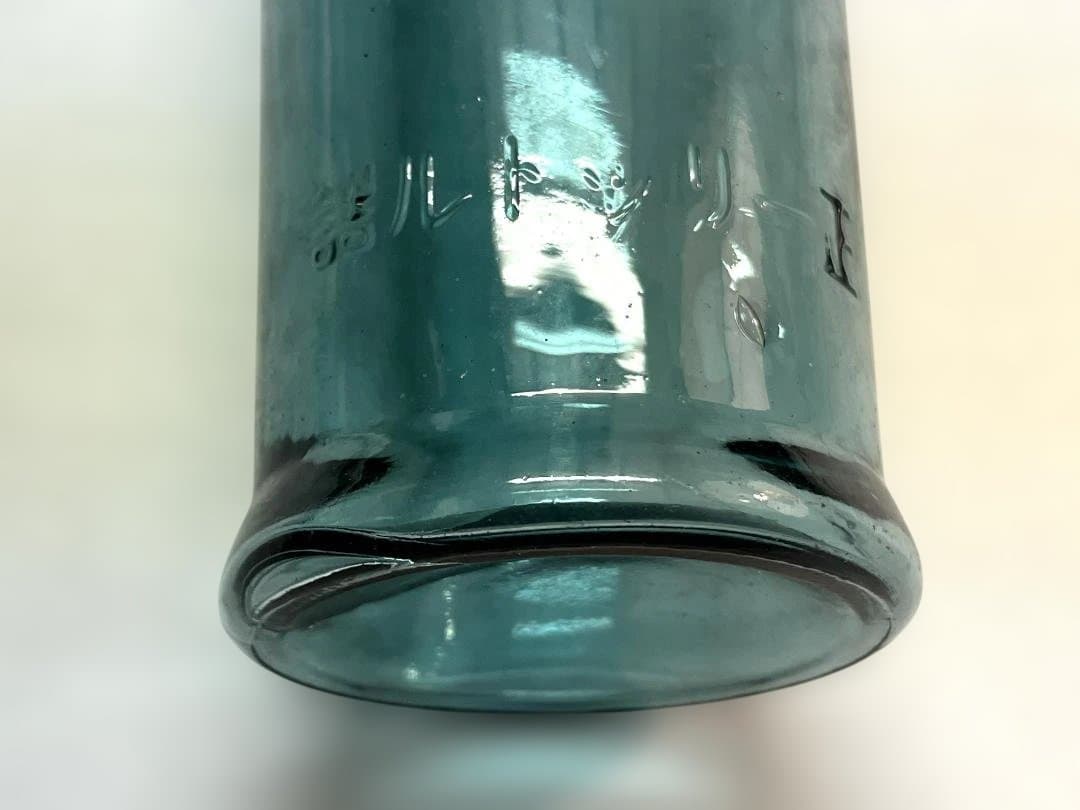 大珍品！ アンティーク瓶 帯庄　スイートピー瓶