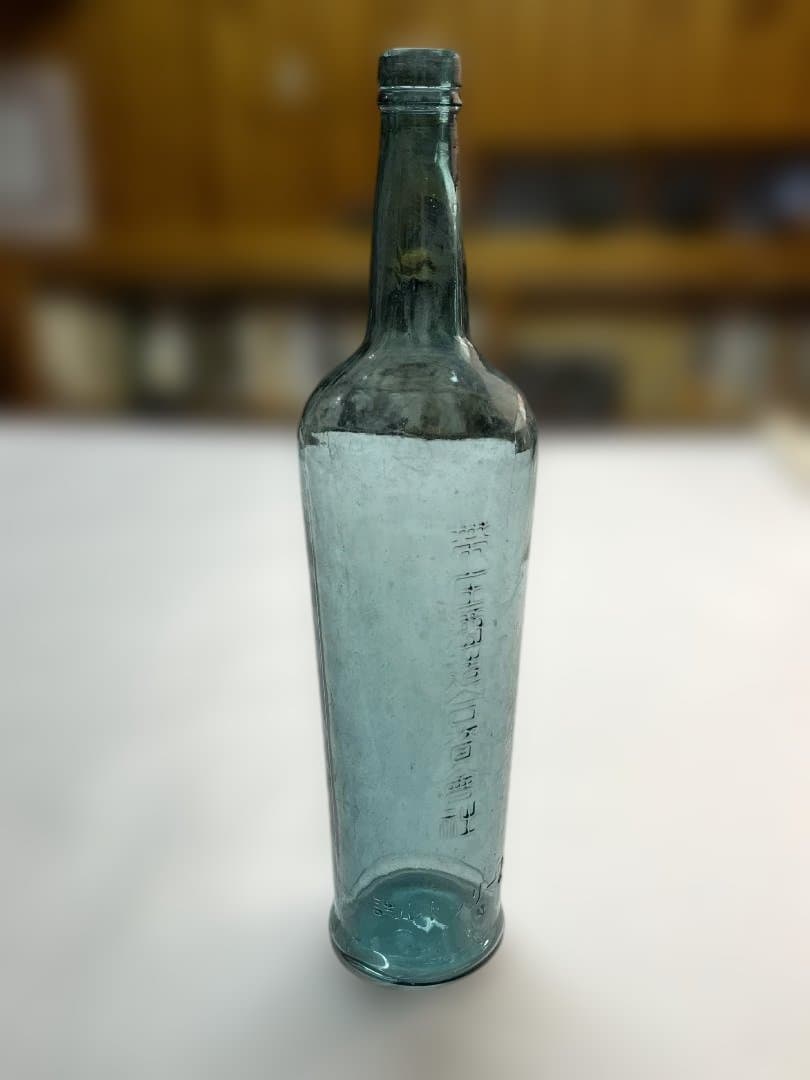 大珍品！ アンティーク瓶 帯庄　スイートピー瓶