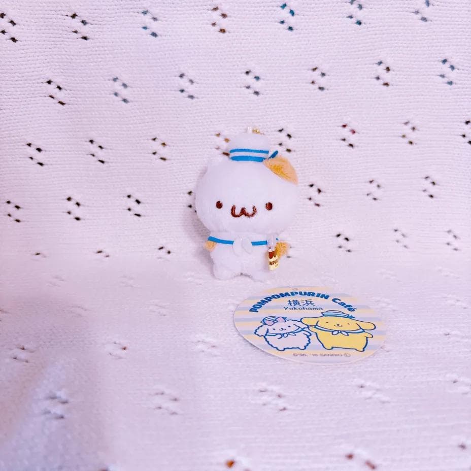 【タグ付】ポムポムプリンカフェ 横浜 マフィン マスコット