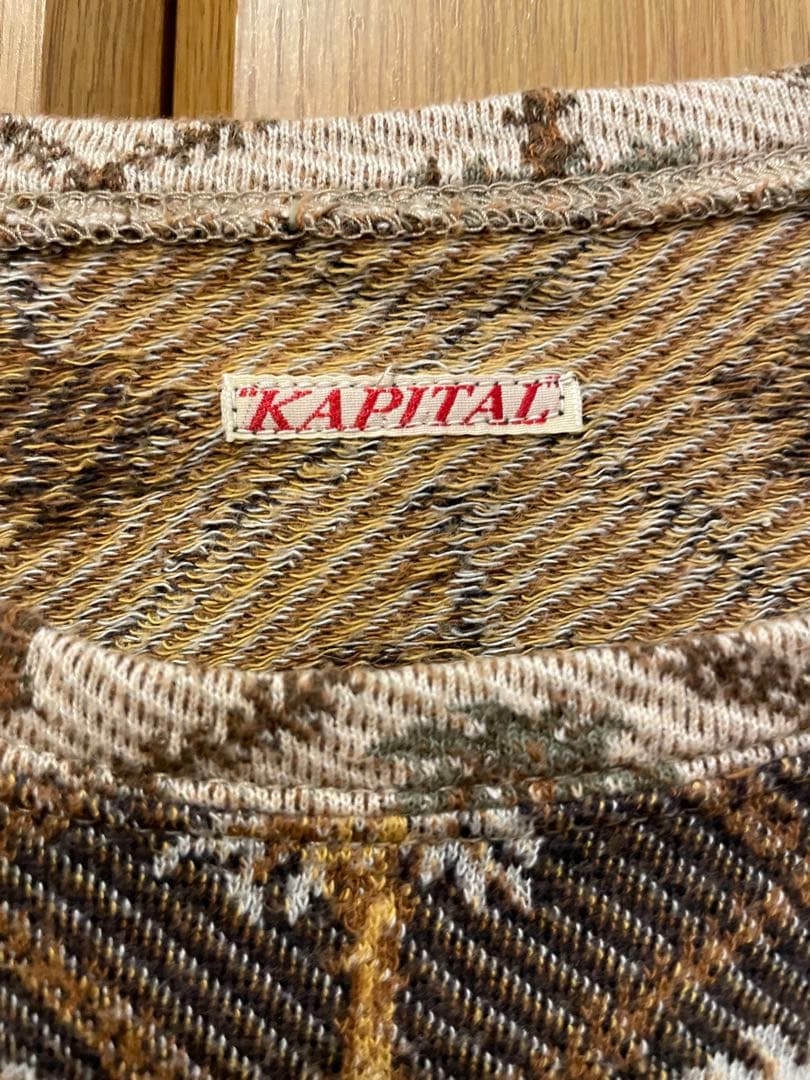 ★サニー★KAPITAL ヤシの木柄 Tシャツ 43