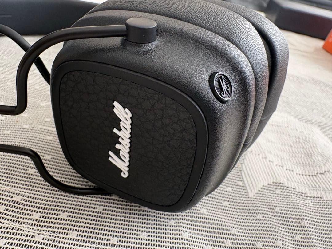 【ほぼ未使用】Marshall Major V ヘッドホン ブラック 付属品完備