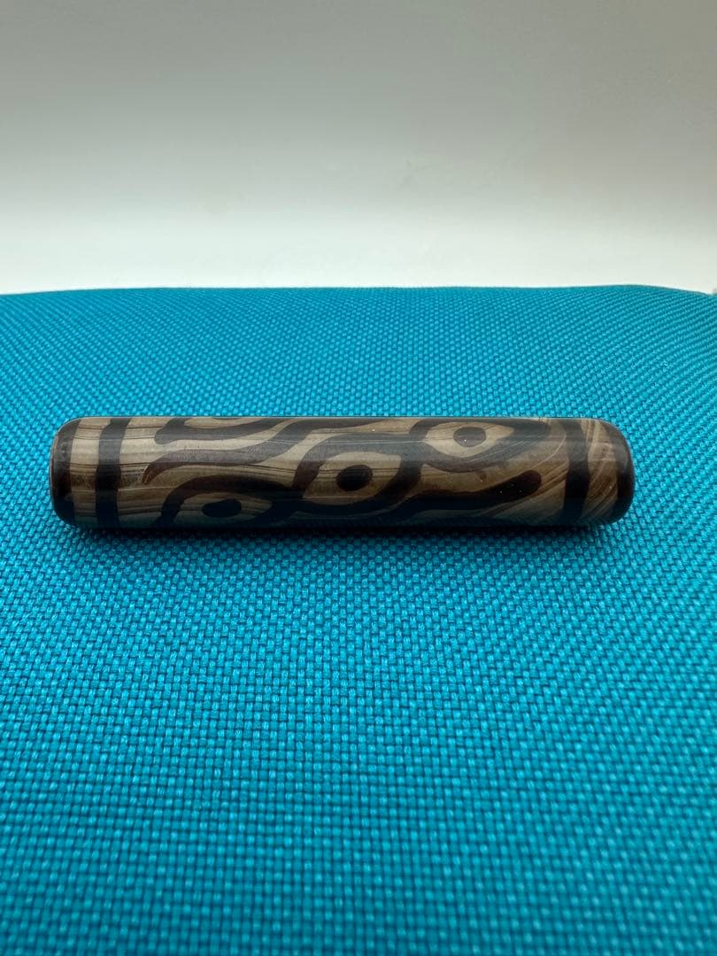 ☆天然石☆ 蔵伝 チベット 鳳眉九眼天珠 古美術品 收藏品 稀少品 美品