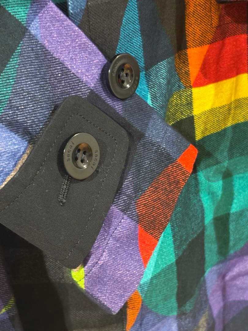 【新品】sacai kaws カモフラージュ コート　※シワあり