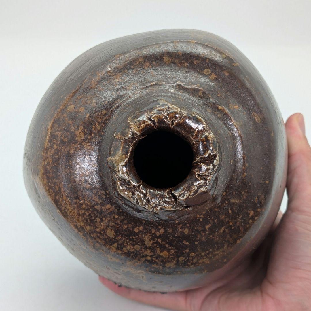 今成研二 備前焼 花器 フラワーベース 花瓶 一輪挿し花入 華道具 茶道具 花生