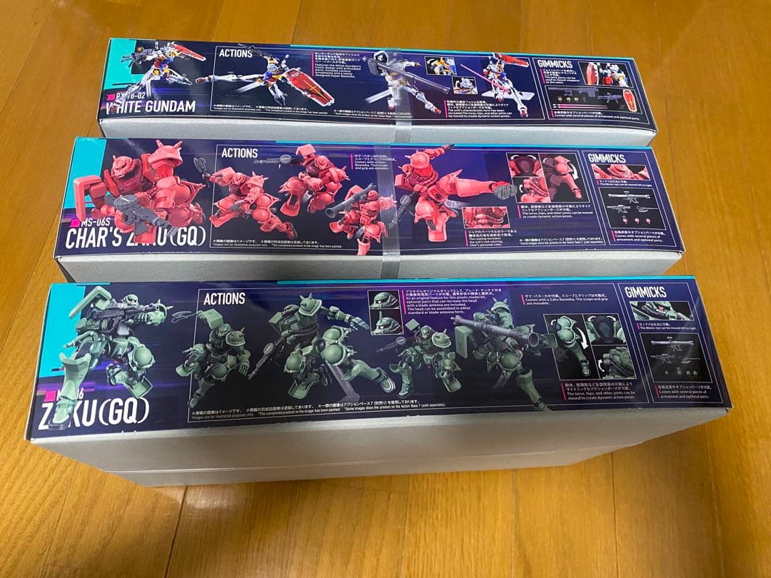 HG 白いガンダム・シャア専用ザク(GQ)・ザク(GQ) 3体セット