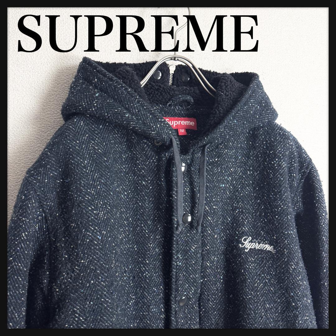 【最高デザイン☆大人気肉厚☆ヘリンボーン】シュプリーム ジャケットパーカー