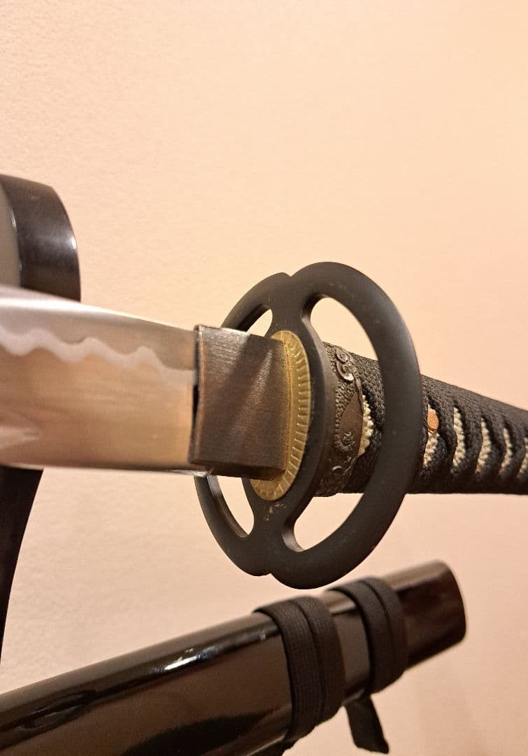 宮本武蔵 模造刀 大•小セット( 刀掛付き)