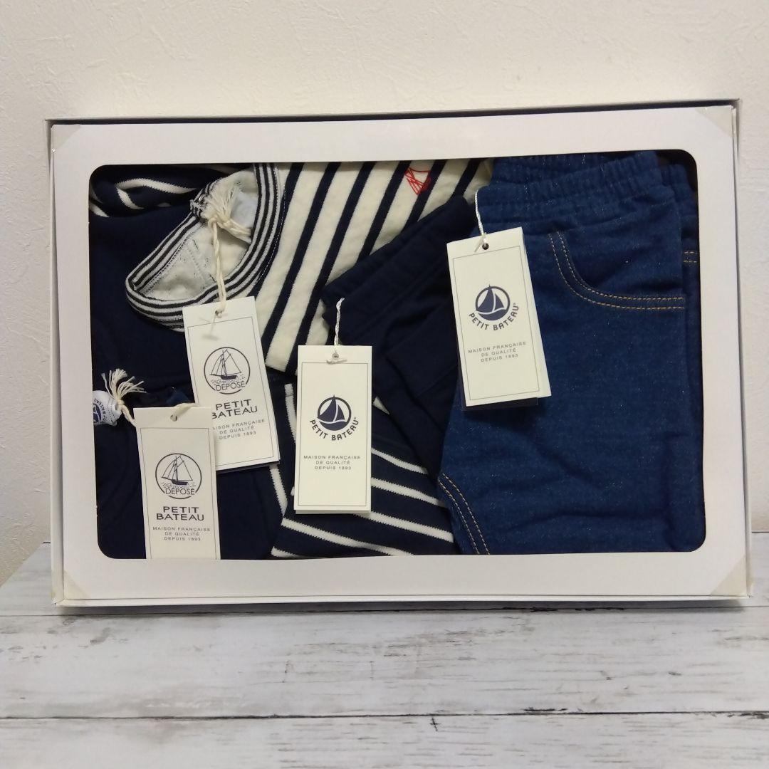 りんご　お祝いセット　プチバトー4点　パンツ✕2　ロンT　パーカー　新品