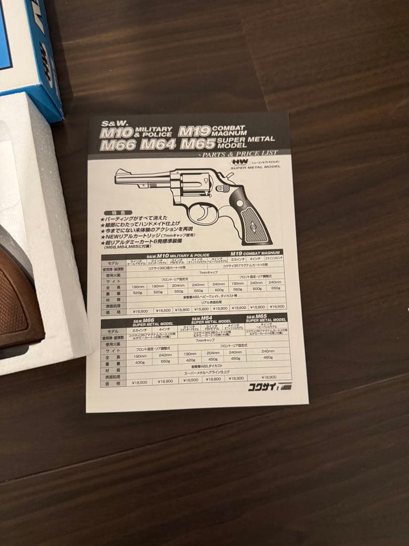 x62 コクサイ　S&W M10 ミリタリーポリス　HW SPG