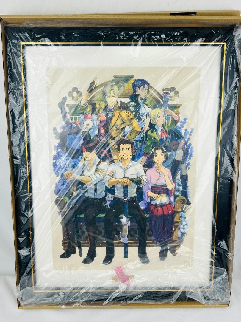 大逆転裁判 逆転裁判20周年記念 キャラファイングラフ 塗和也 額装付き