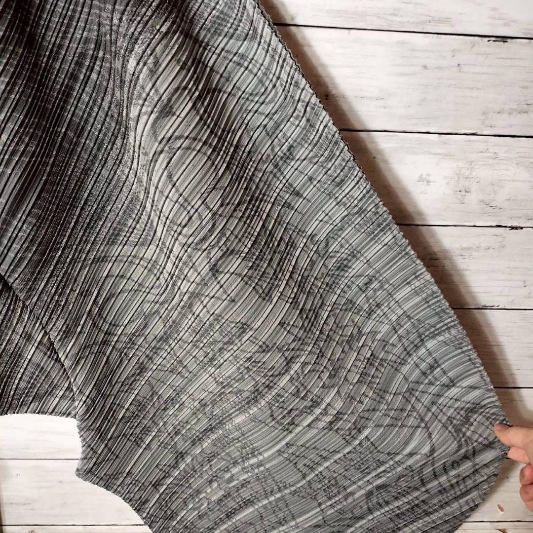 希少なサンプル品 プリーツプリーズ イッセイミヤケ サルエルパンツ ワイド 総柄