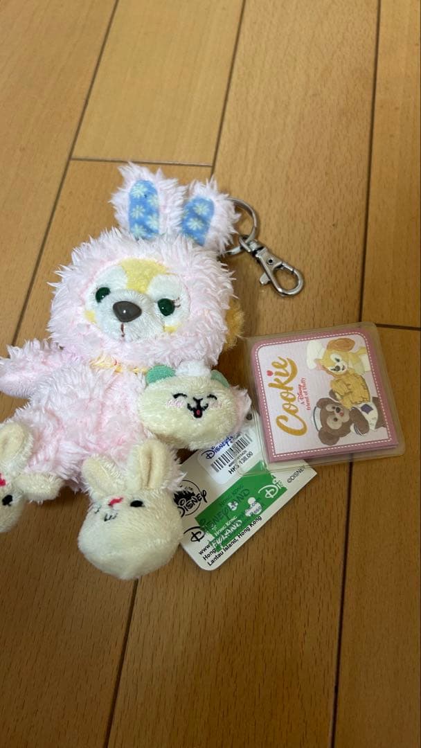 香港 ディズニー クッキーアン うさぎ・ジェラトーニ　恐竜 2体セット