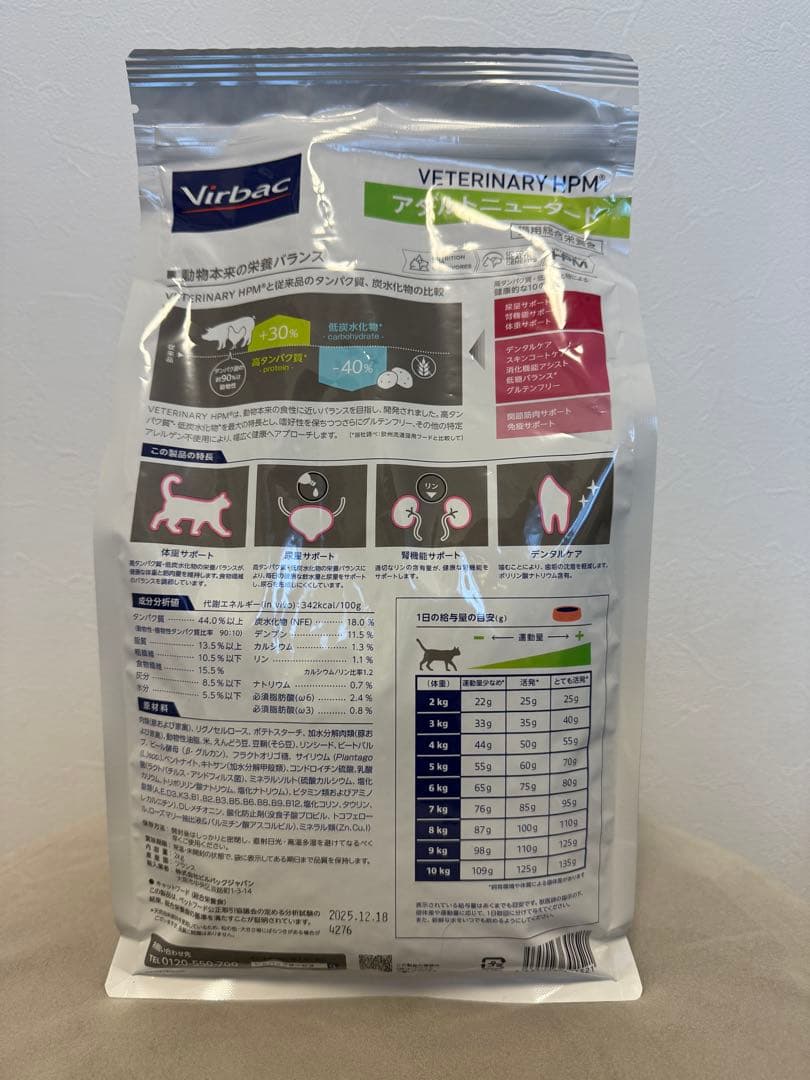 Virbac HPM 2個セット　アダルトニュータード 2kg