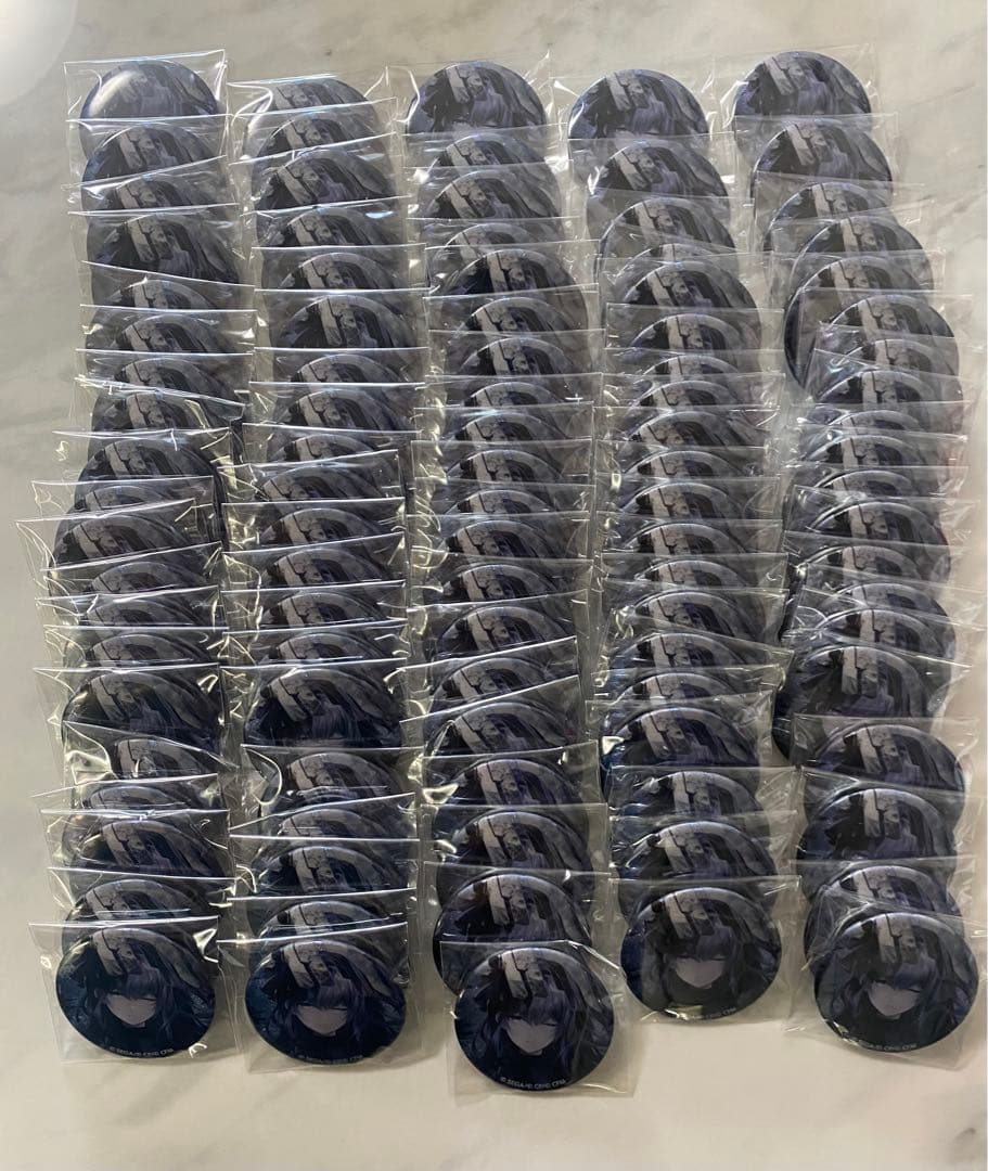 プロセカ 朝比奈まふゆ 5B グリッター缶バッジ　100個セット　まとめ売り