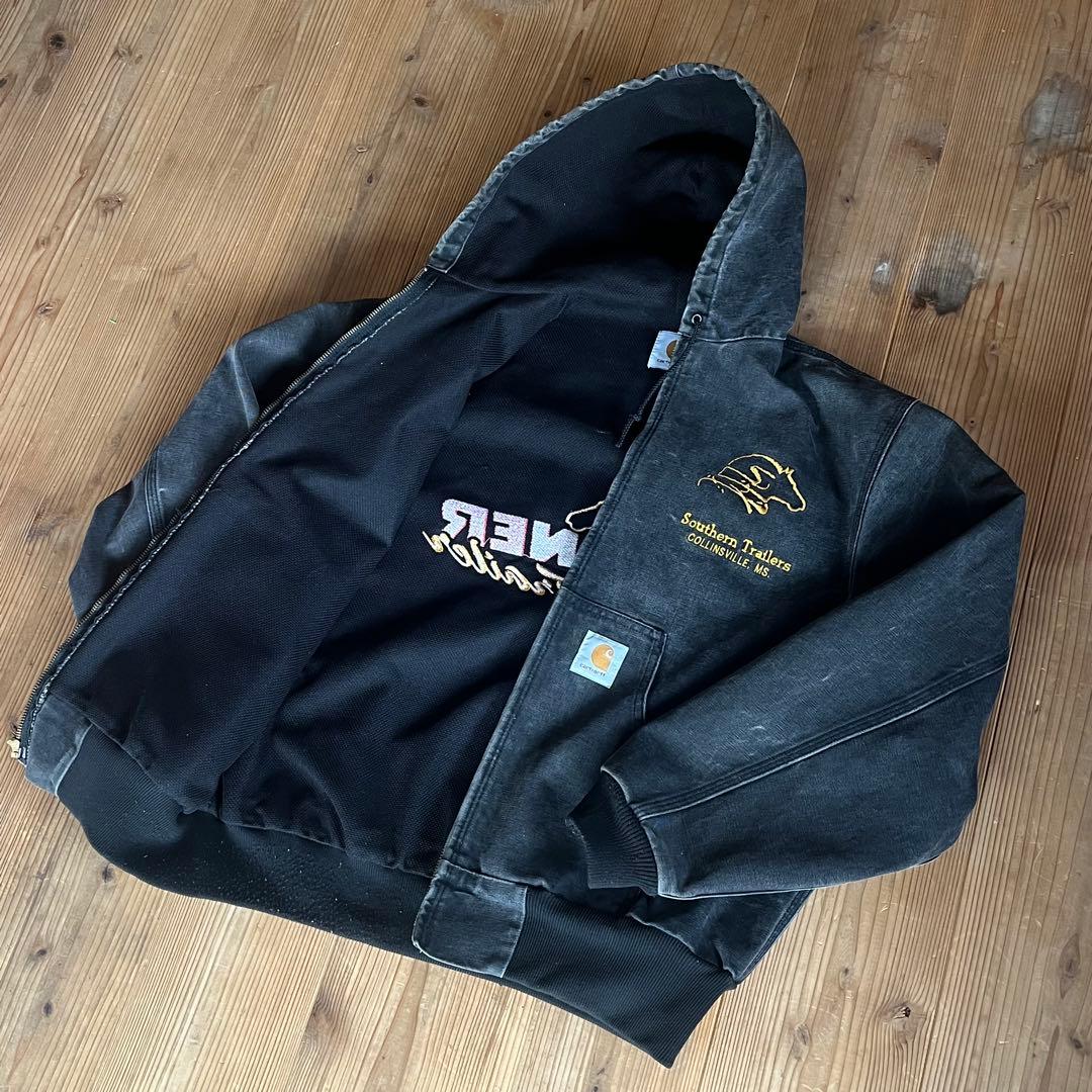 ちゃい カーハート アクティブ ジャケット ブラック 企業 S