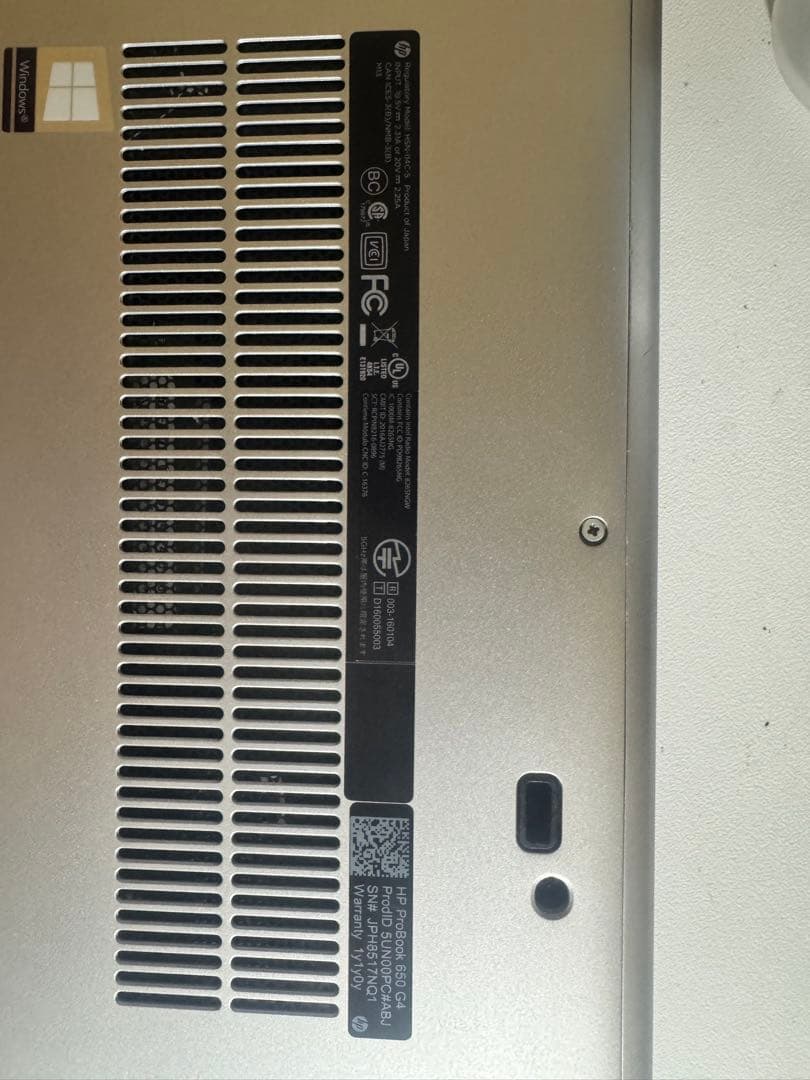 Laptop HP 650 G4 and HP 470 G3 ジャンク品