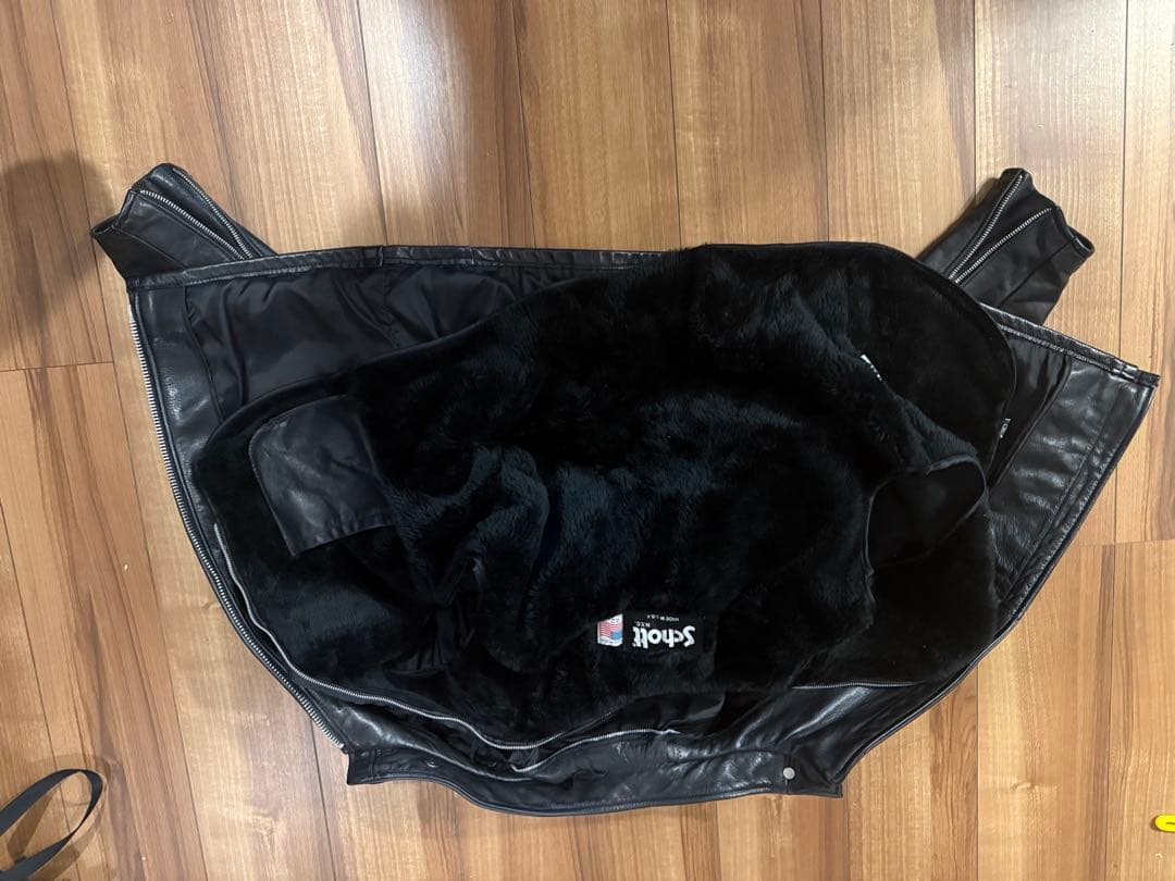 美品‼️schott141 42インチ　シングルライダース　インナーボア付