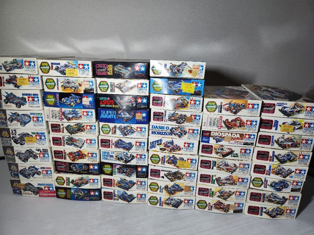 9/10まで出品 ミニ四駆 55台まとめ売り 未組立品 ビートマグナムGPA