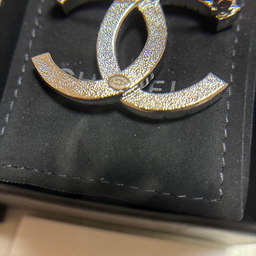 CHANELシャネル ブローチ ココマーク ラインストーン シルバー