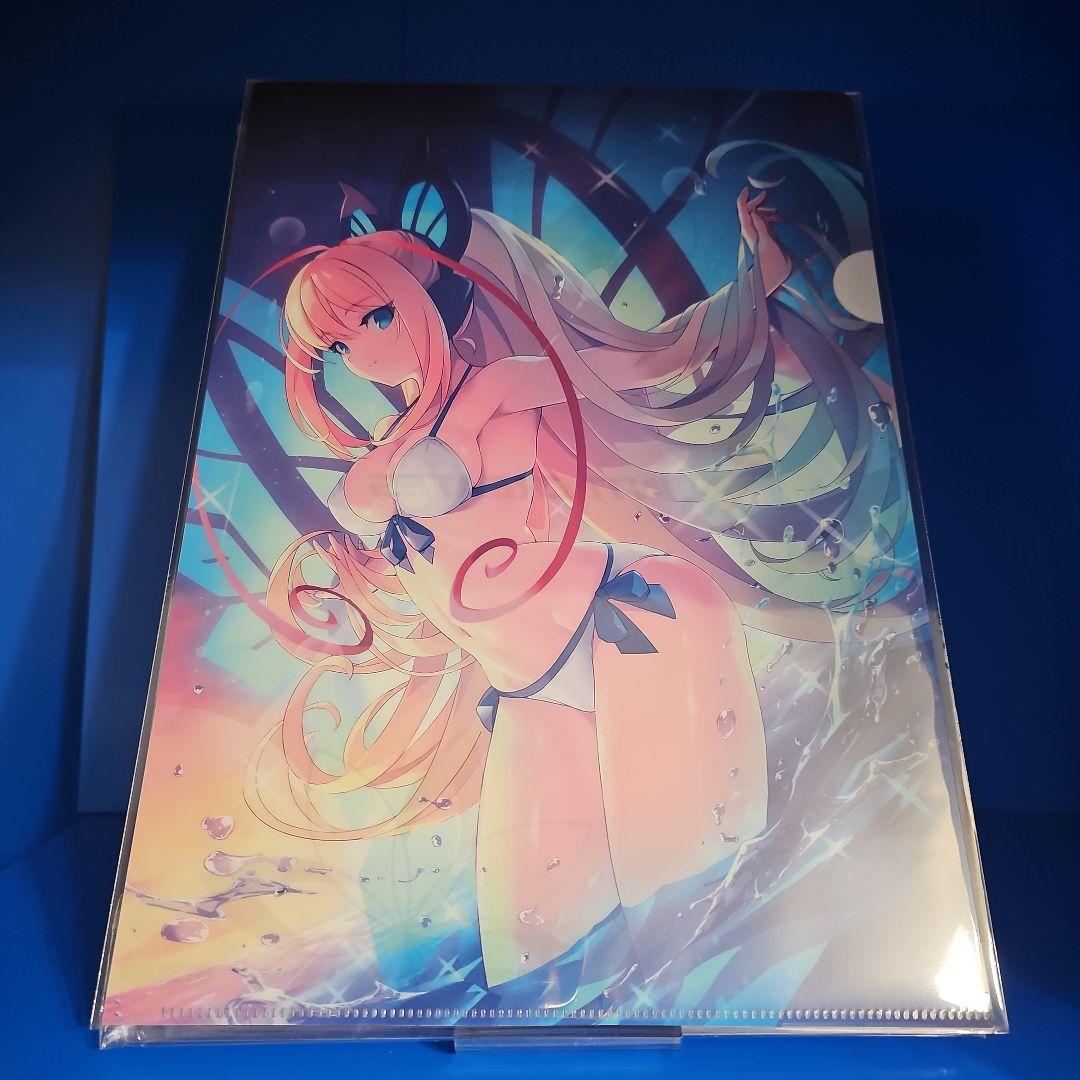 【新品】蒼き雷霆 ガンヴォルト 鎖環 A4 クリアファイル ★海外数量限定