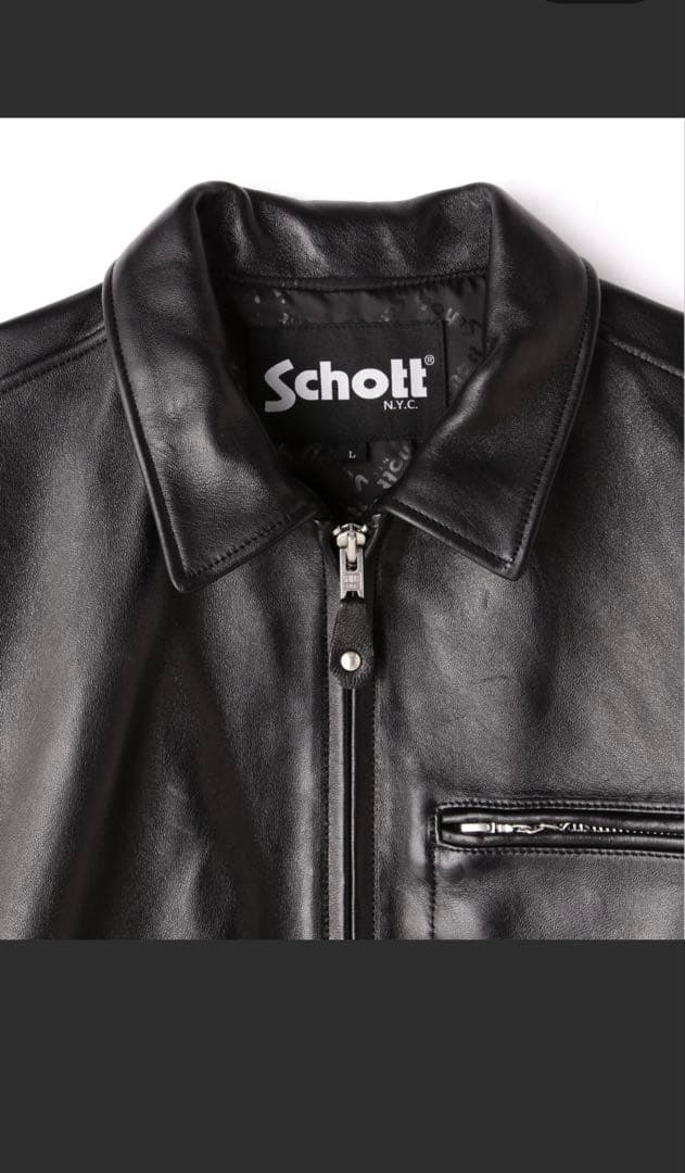 【美品】Schott シングルライダース レザー ジャケット XL