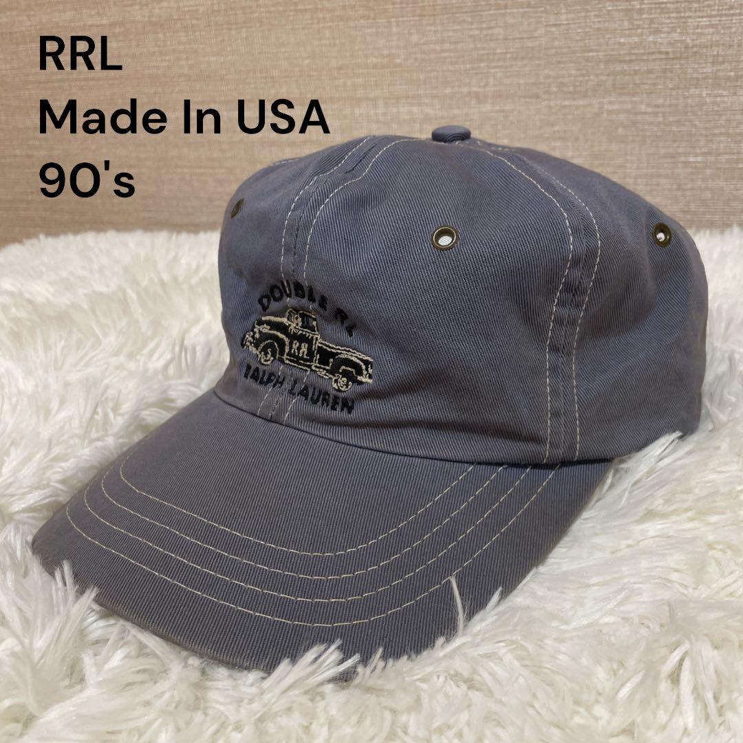 希少 RRL 三つ星 キャップ 90s USA製 ヴィンテージ ラルフローレン