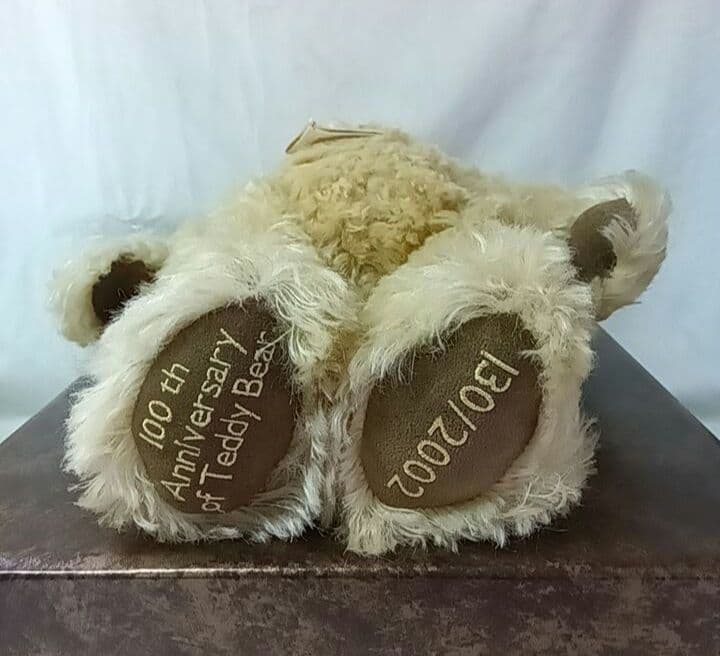 HERMANNハーマン社　100周年記念テディベア&プレート　2002年　ドイツ