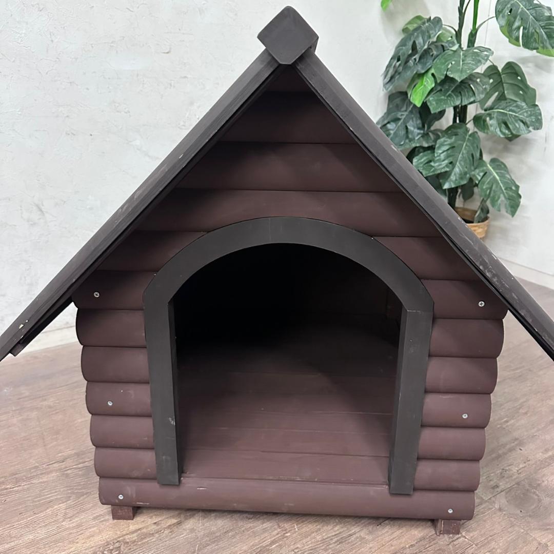 新品　　未使用　ログハウス風　犬小屋　ドッグハウス　完成品