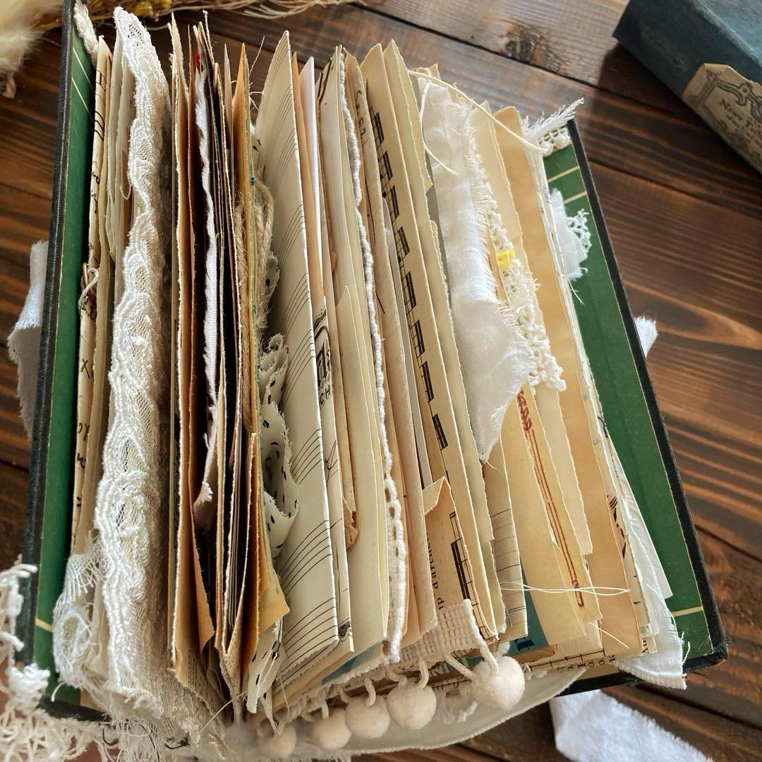 junk journal ジャンクジャーナル雑記帳　平袋　紙もの150点以上