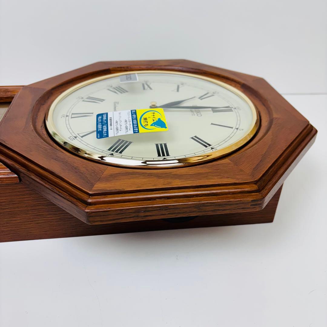 【未使用】SEIKO アンティーク調柱時計　RQ322B 昭和レトロ
