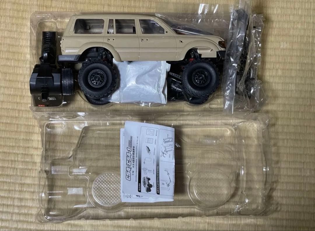 バッテリー2個付き WPL C54-1 RTR LC80 4WD イエロー