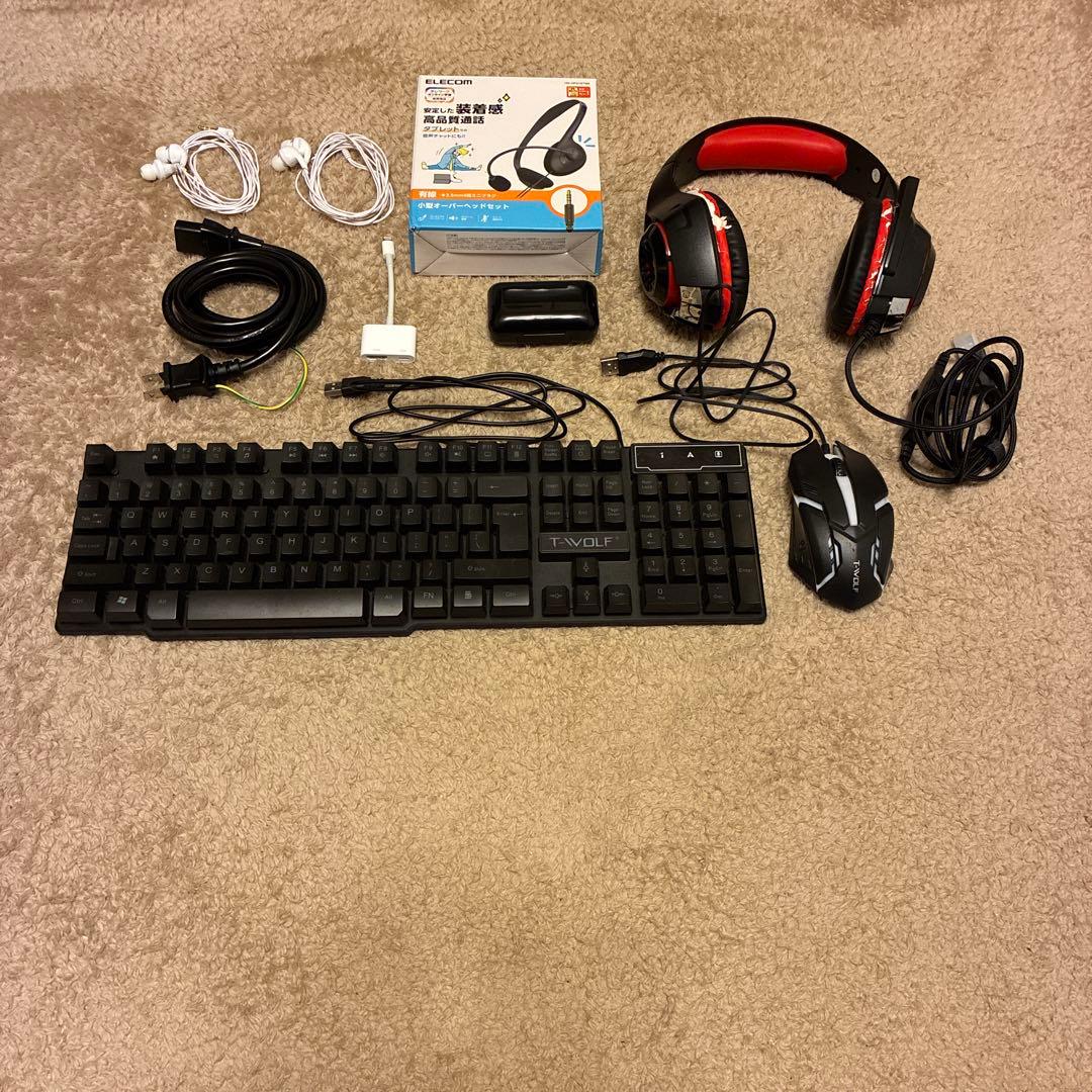 T-WOLF メカニカルキーボードとマウスその他まとめ売りセット